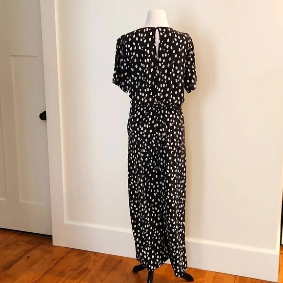 NWT || AMOUR VERT || Fantasia, jumpsuit, pockets, polka dotted, black/white - Picture 4 of 8